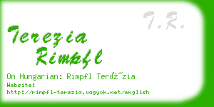 terezia rimpfl business card
